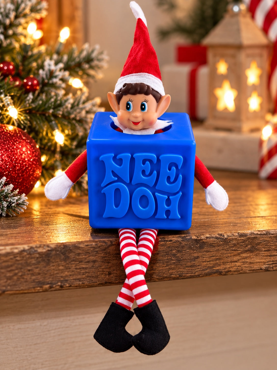 Blue elf cube costume