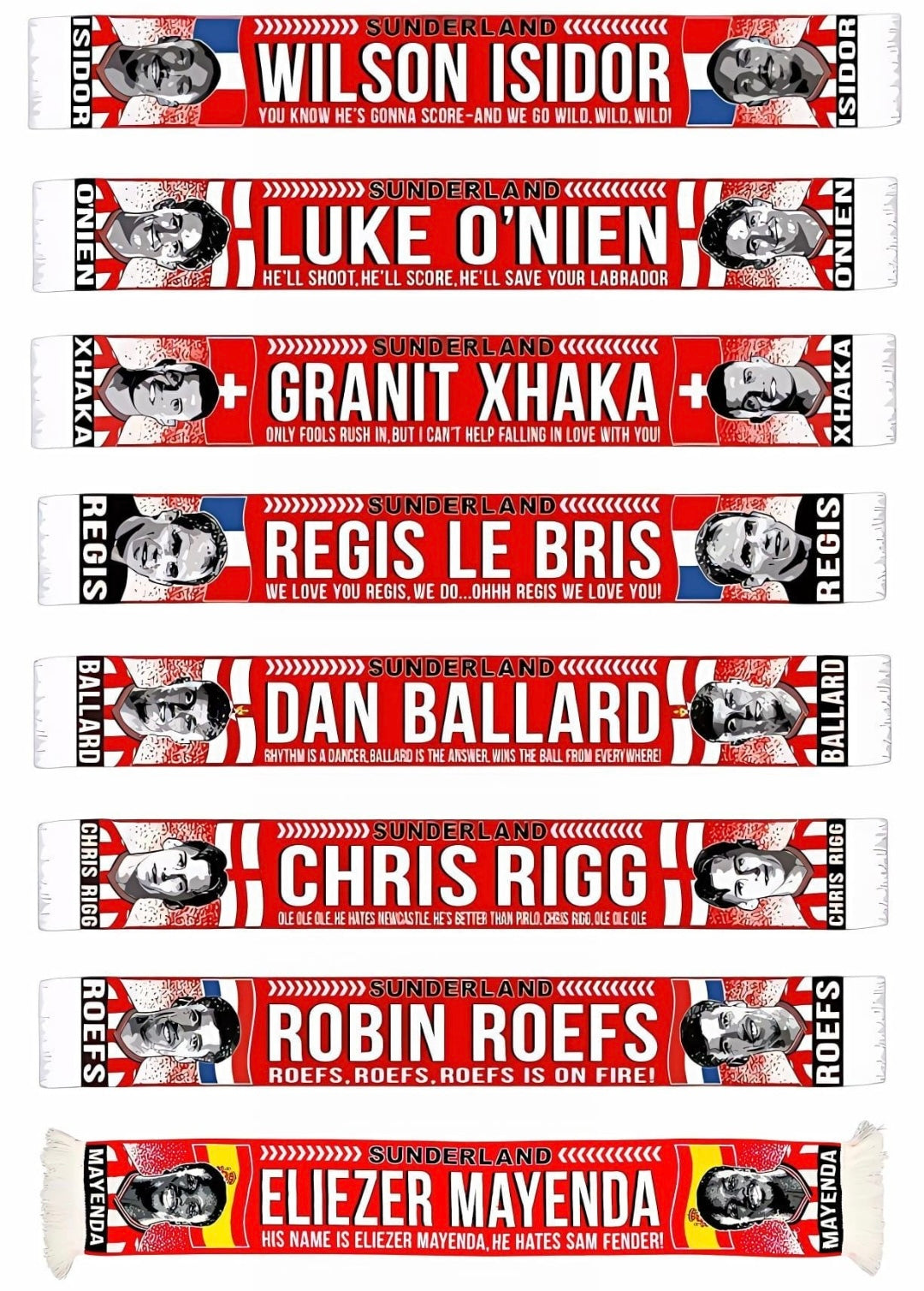 Granit Xhaka Sunderland Supporters Scarf