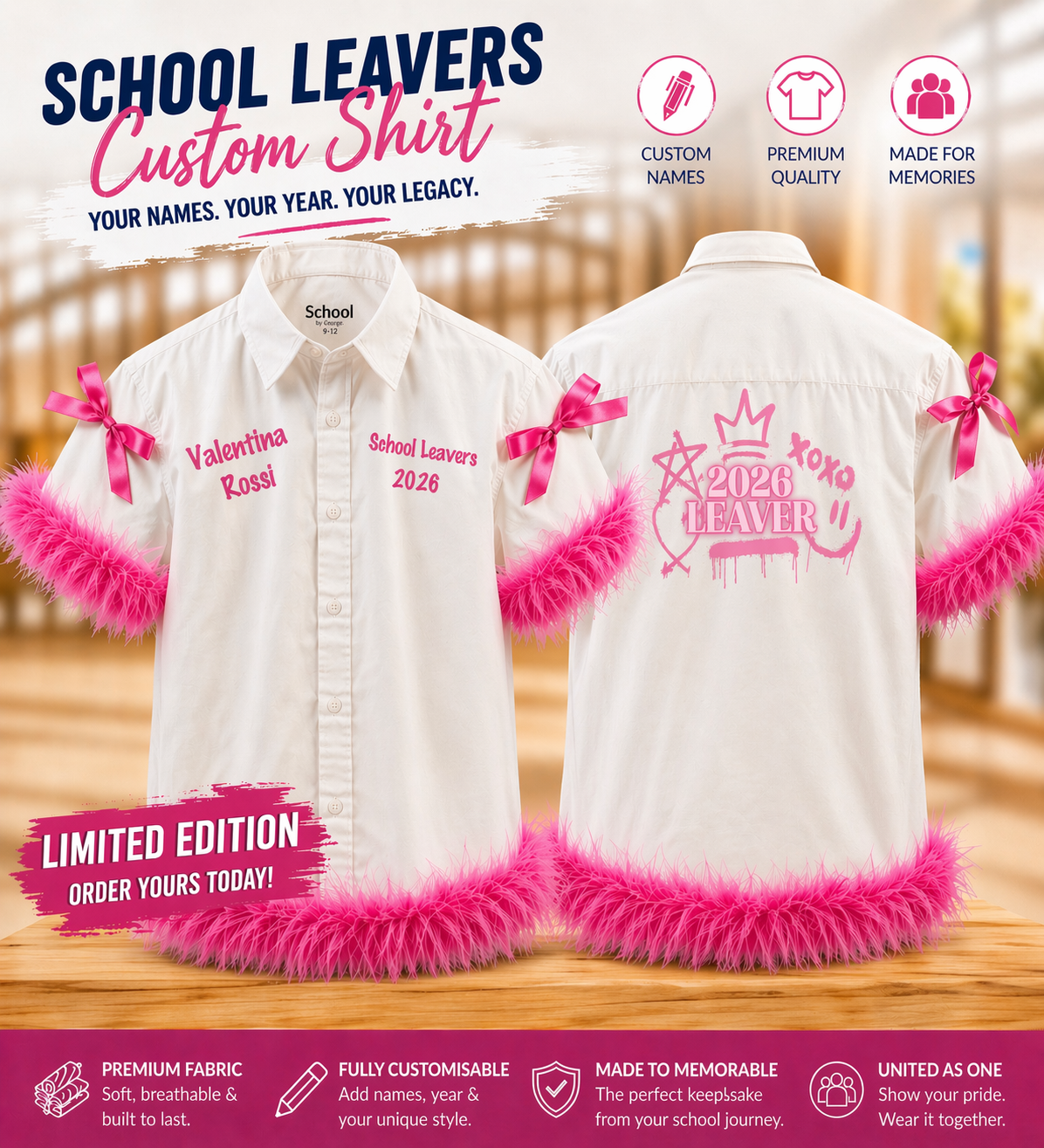 School Graduate Leavers Shirt