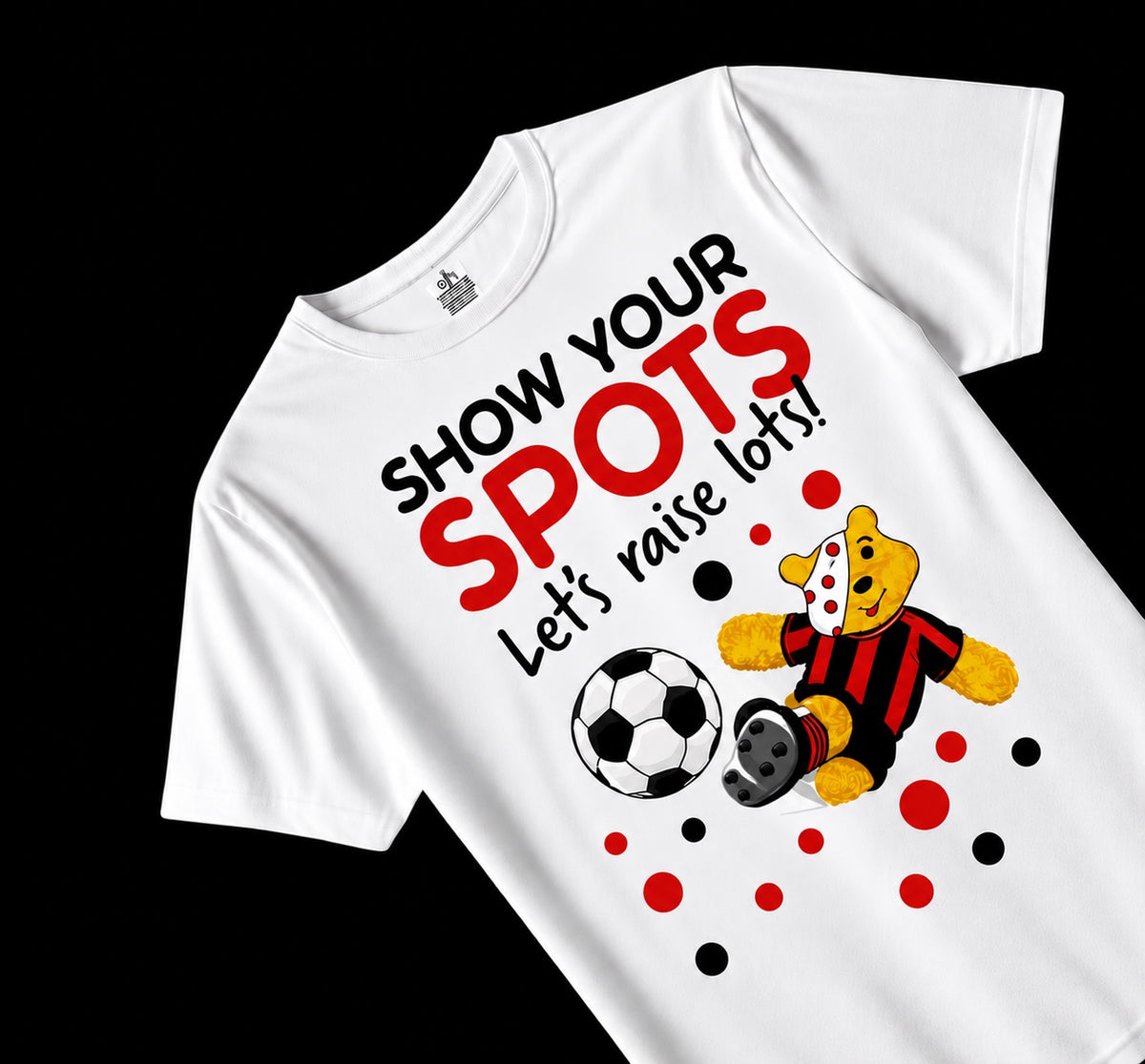 Children In Need Show Your Spots – Red & Black Football