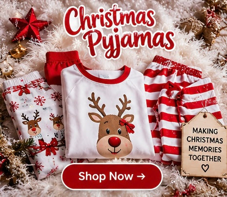 Personalised Christmas train pyjamas collection