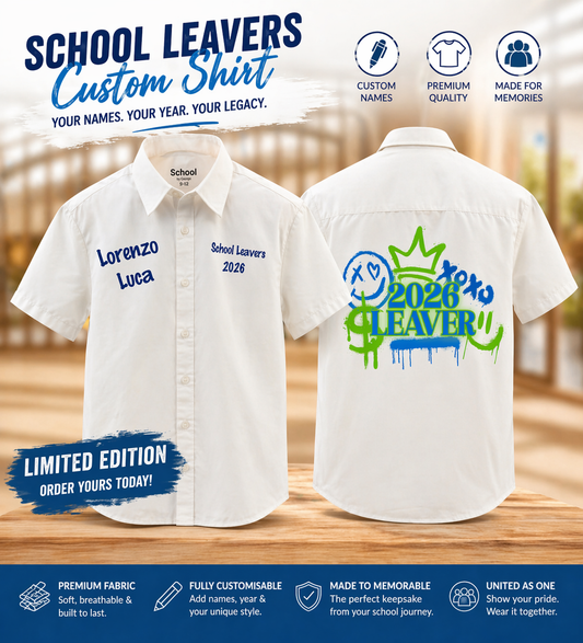 School Graduation Leavers Shirt