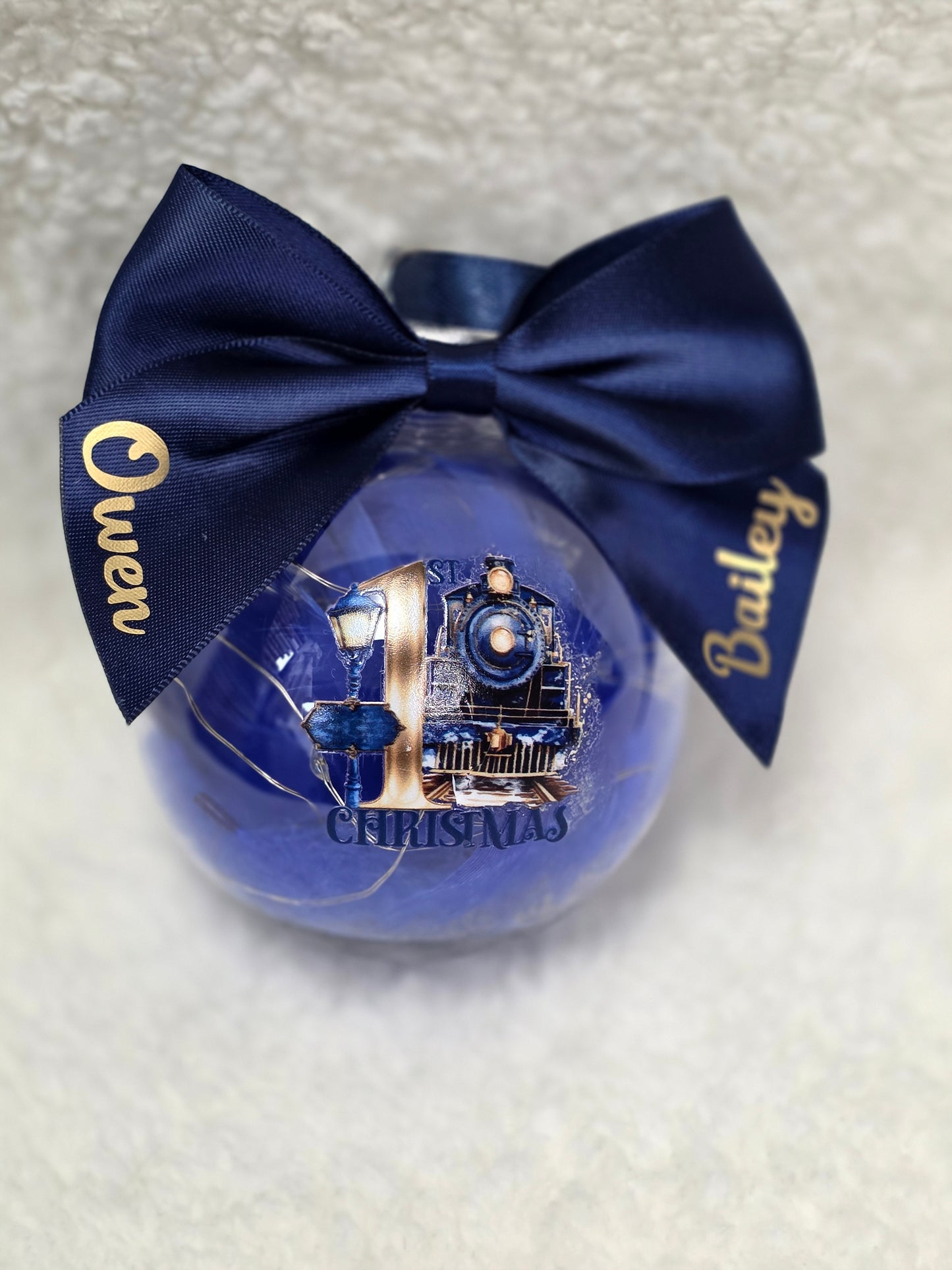 1st Christmas Bauble light up