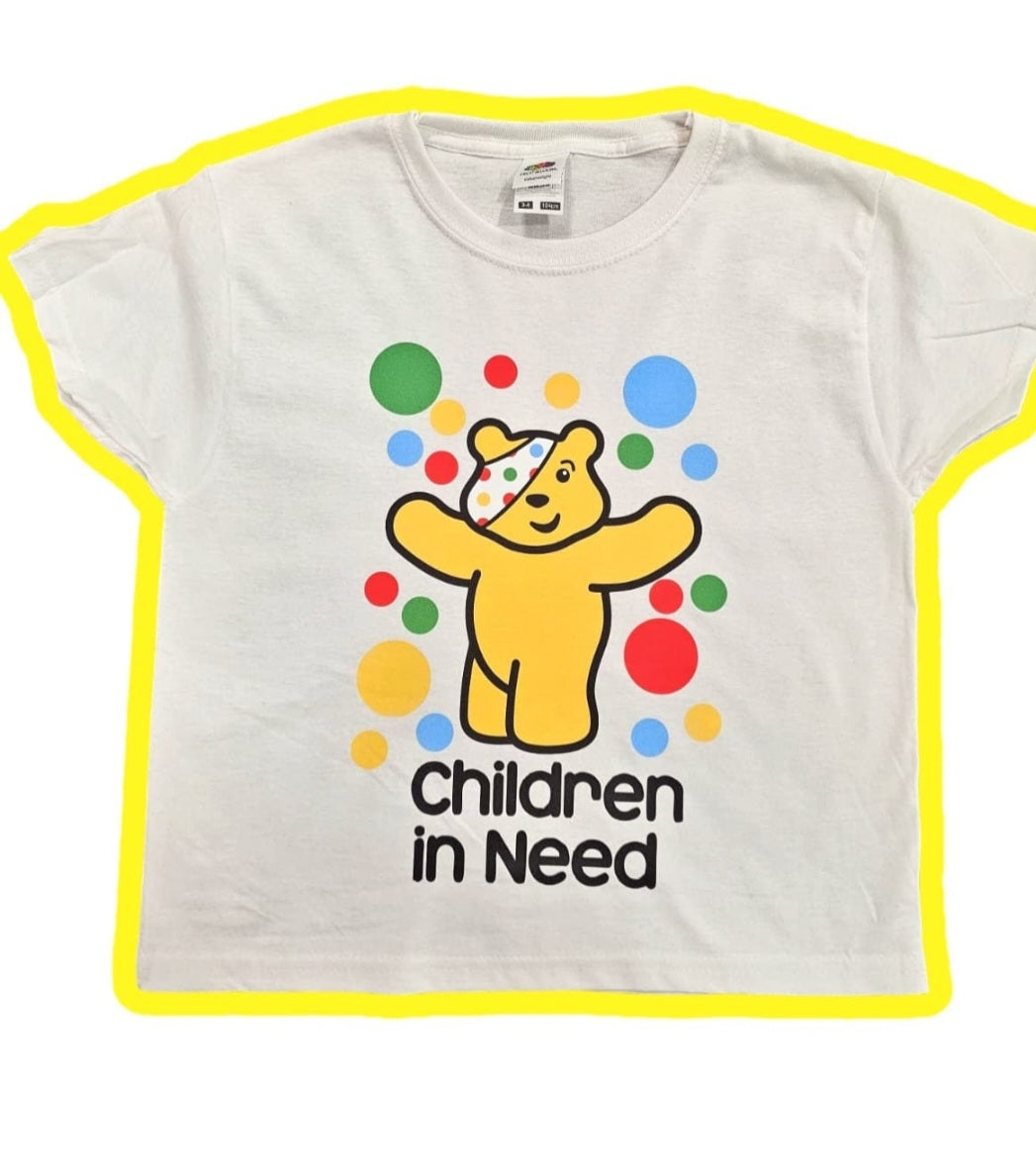 Personalised Children in need Pudsey bear