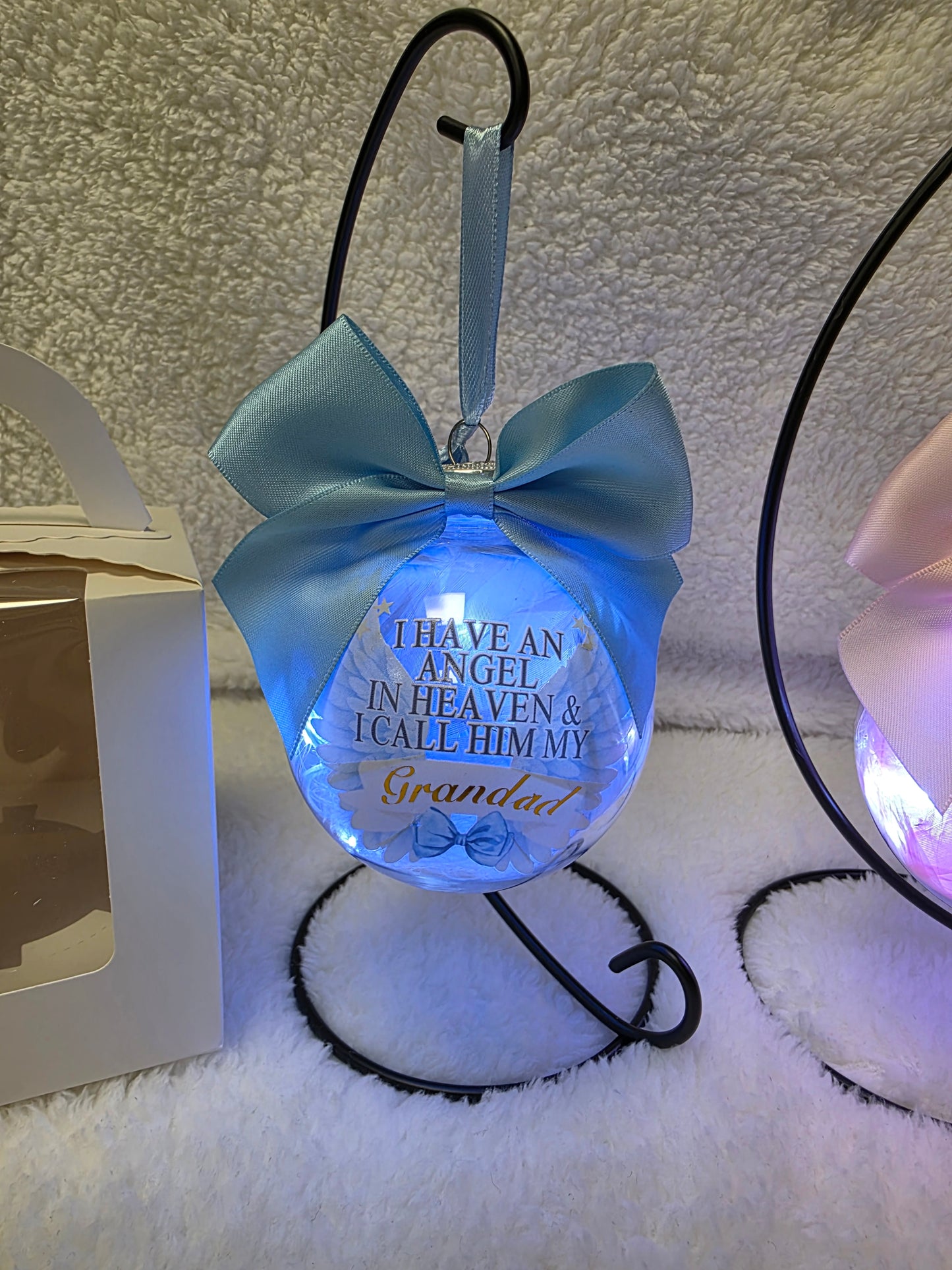 Memory Christmas Bauble light up