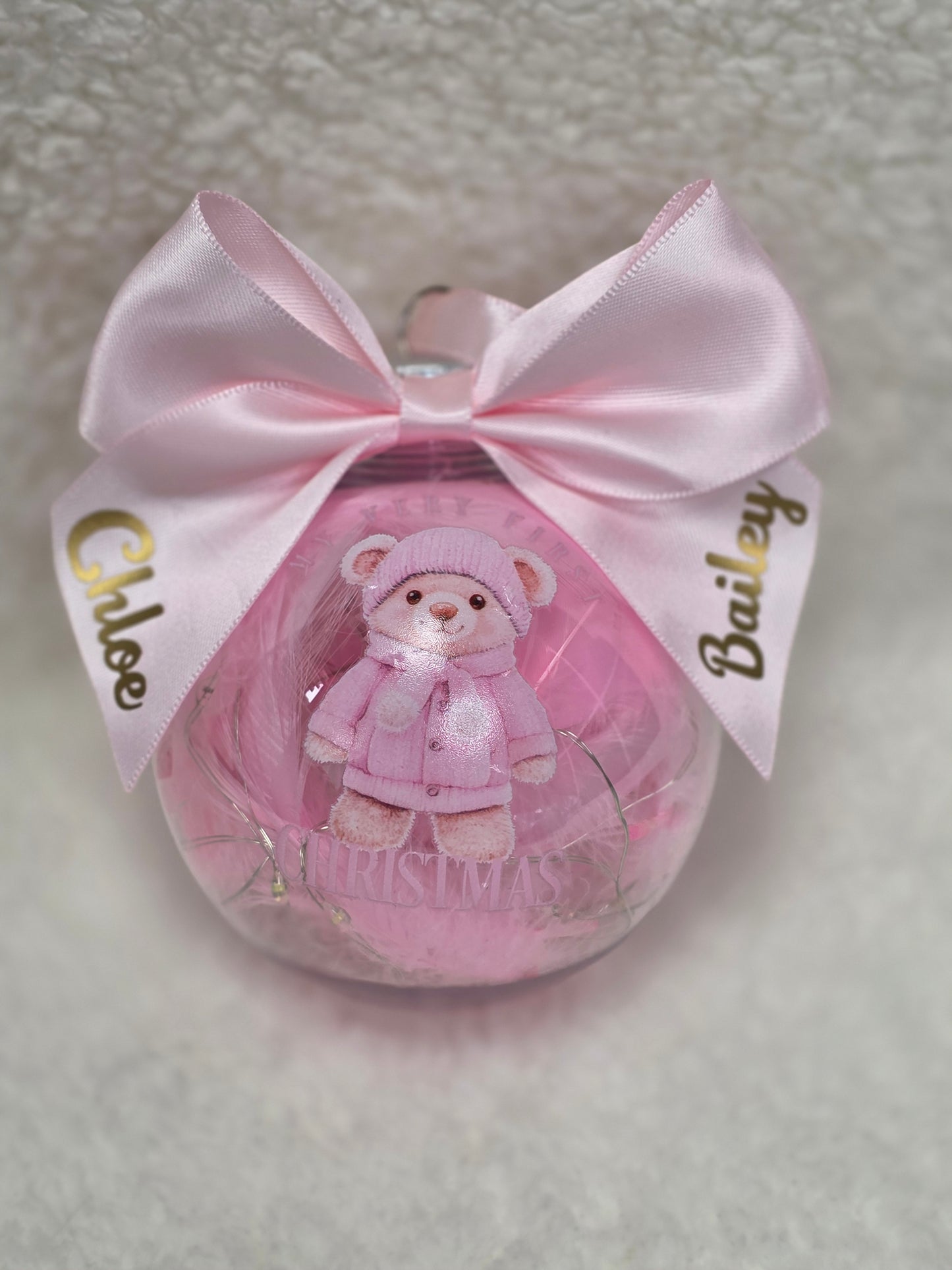 1st Christmas Bauble light up