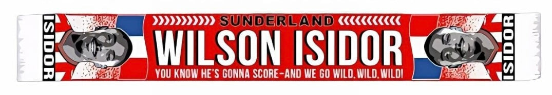 Wilson Isidor Sunderland Supporters Scarf
