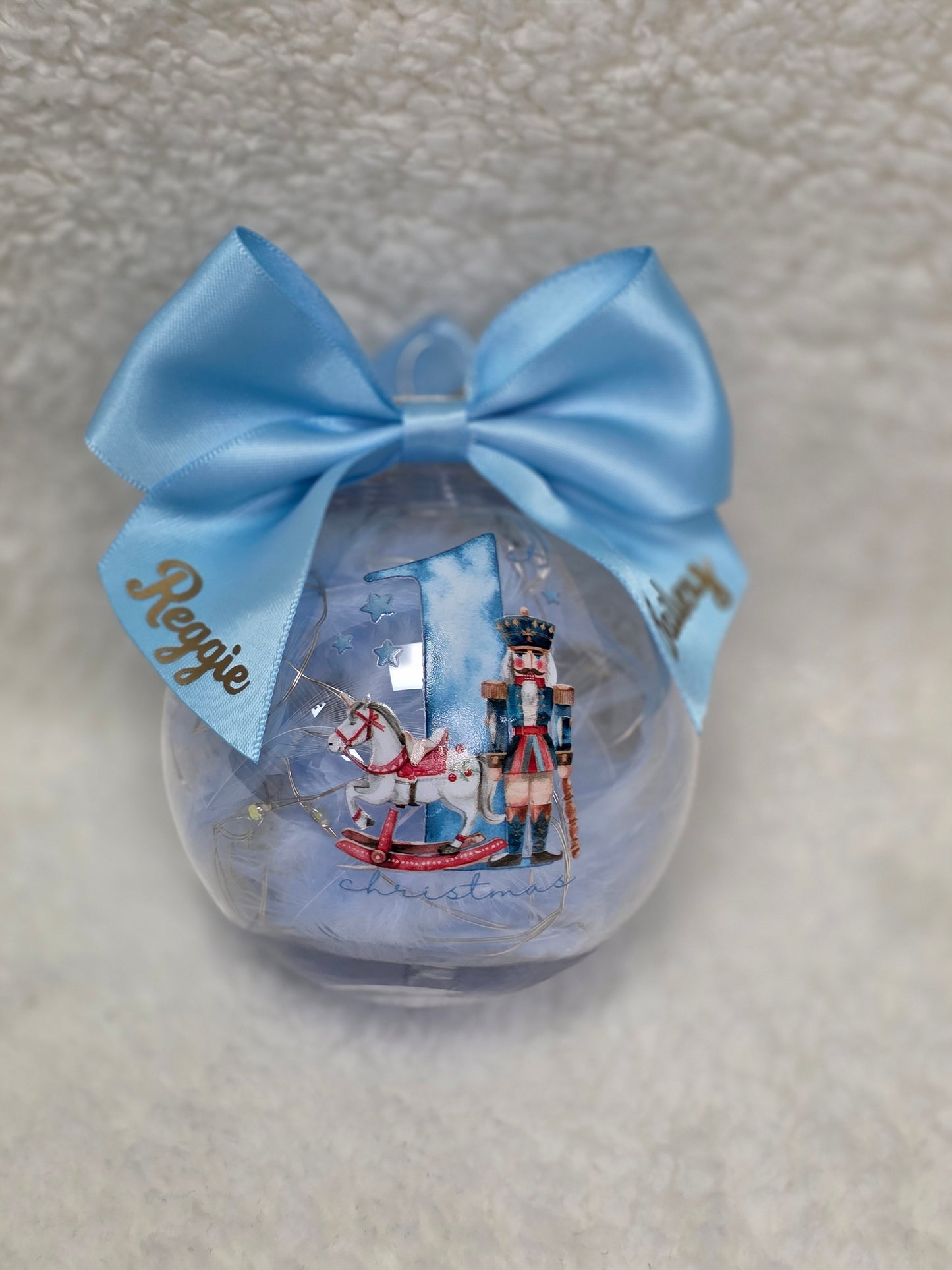 1st Christmas Bauble light up