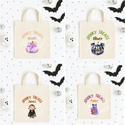 Halloween Trick or Treat Bags Personalised