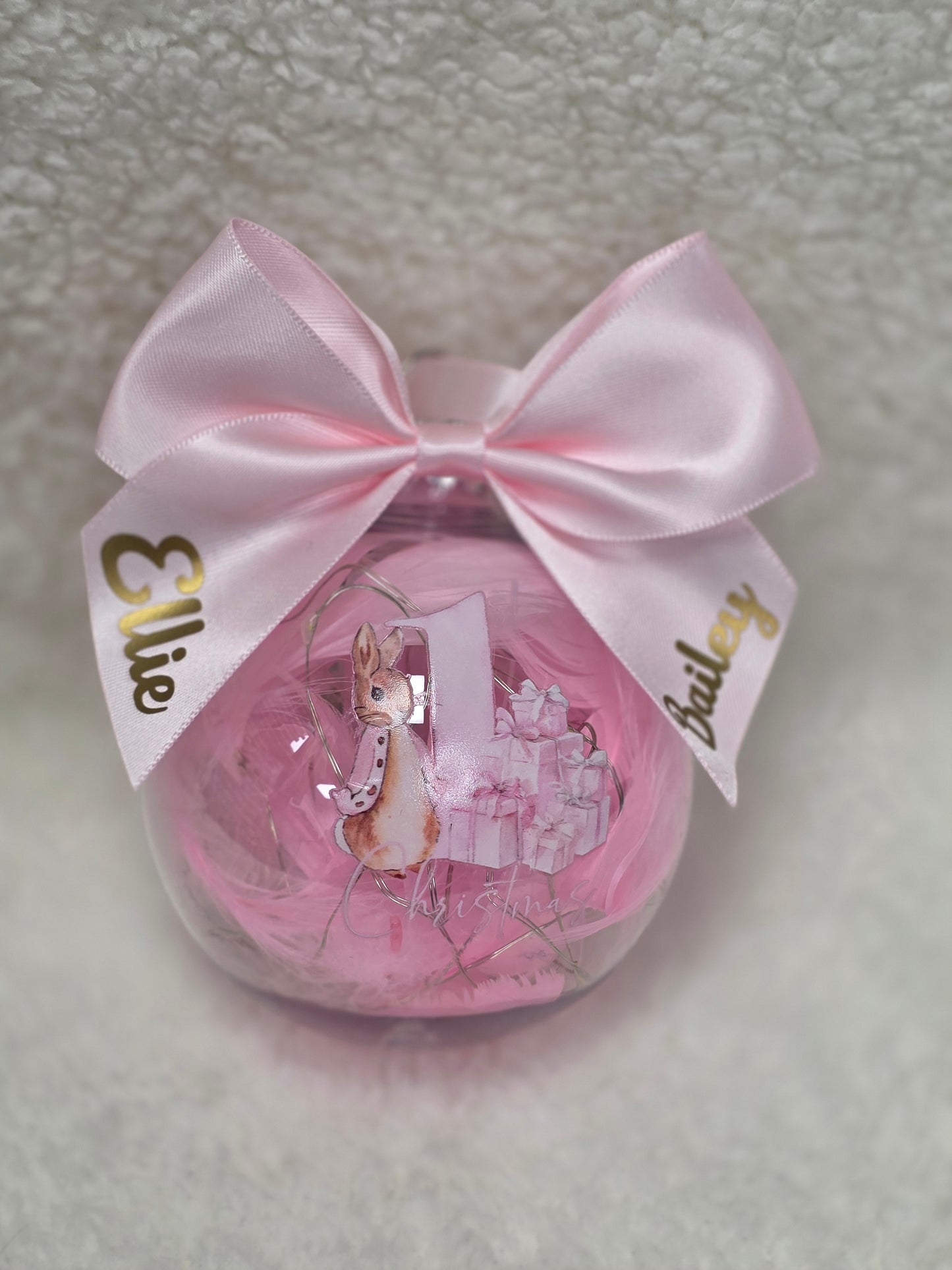 1st Christmas Bauble light up