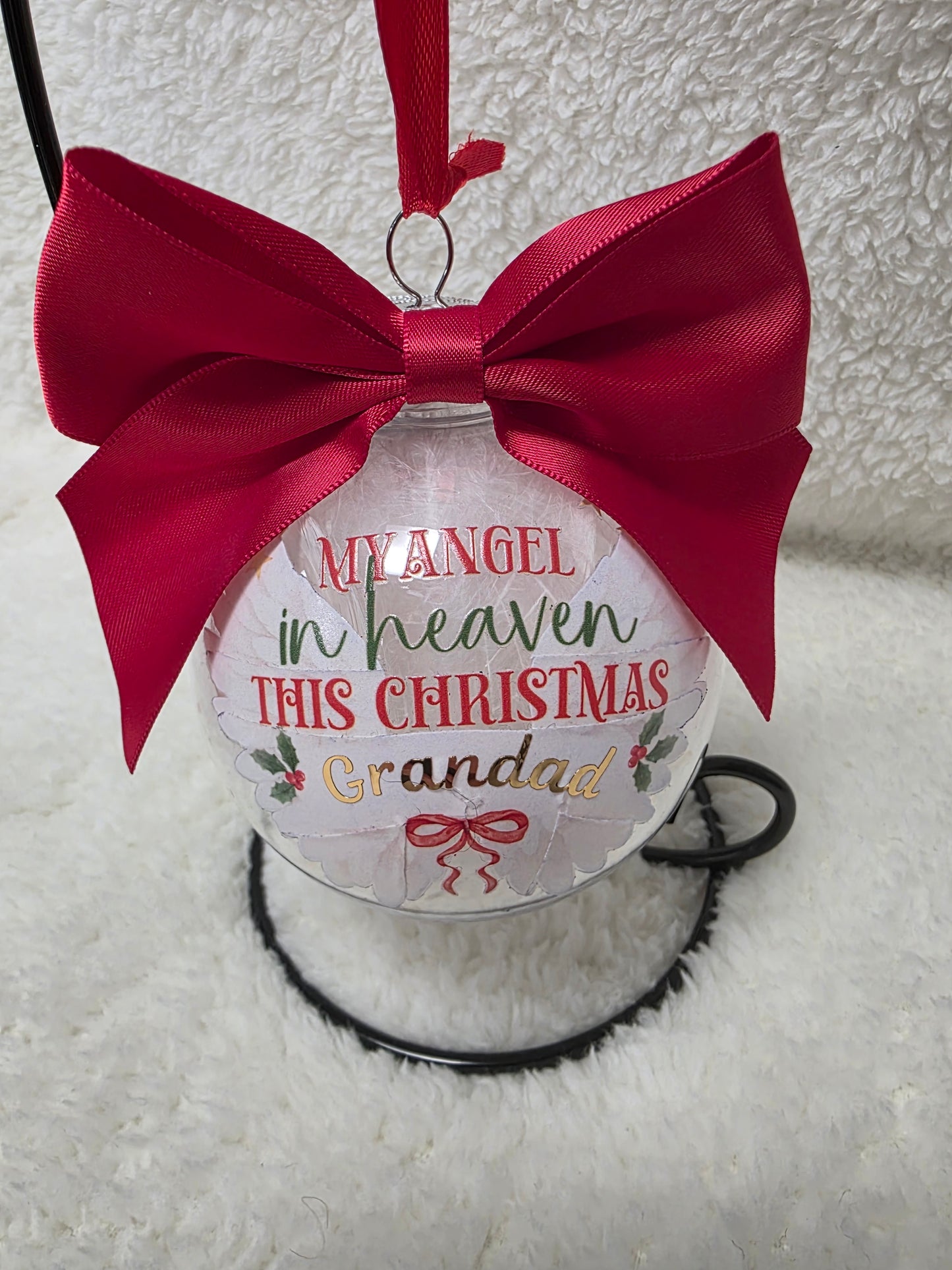 Memory Christmas Bauble light up