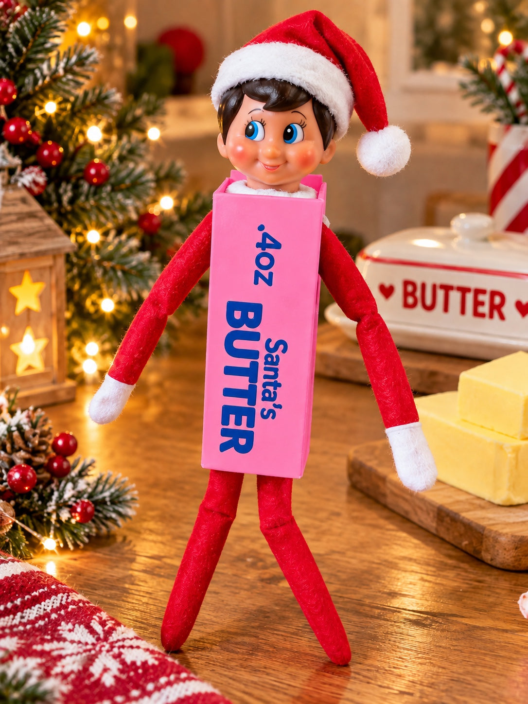 Pink butter elf costume