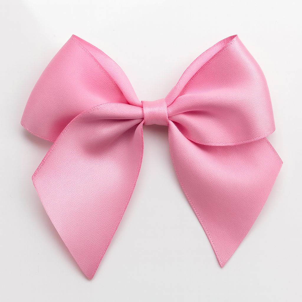 Antique Pink | 10cm Satin Ribbon Bow | Self Adhesive | 6 Pack