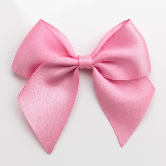 Antique Pink | 10cm Satin Ribbon Bow | Self Adhesive | 6 Pack