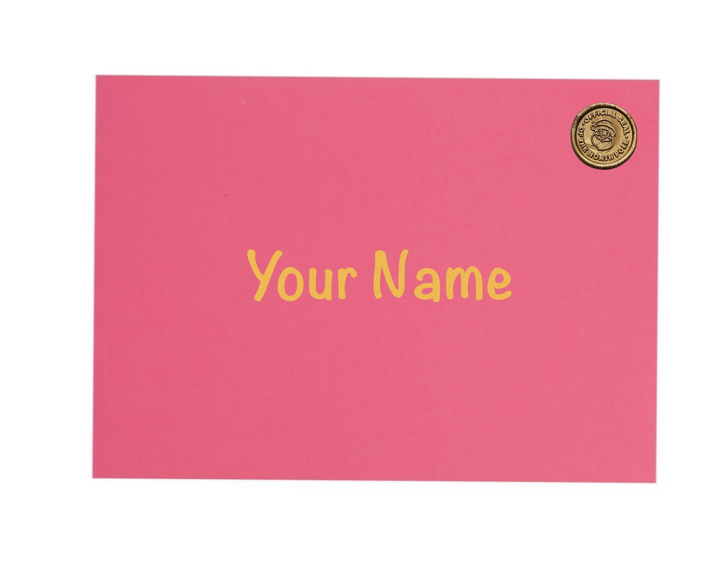 Personalised Nice List Certificate including envelope with wax stamp