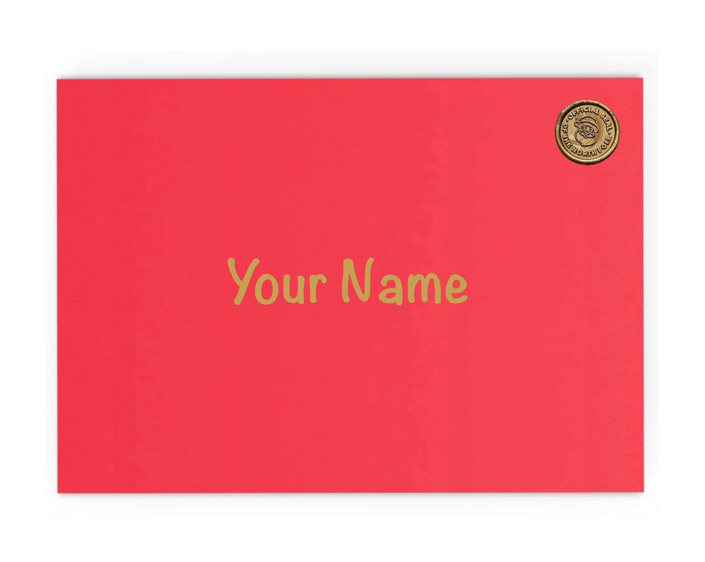Tartan Personalised Nice List Certificate including envelope with wax stamp
