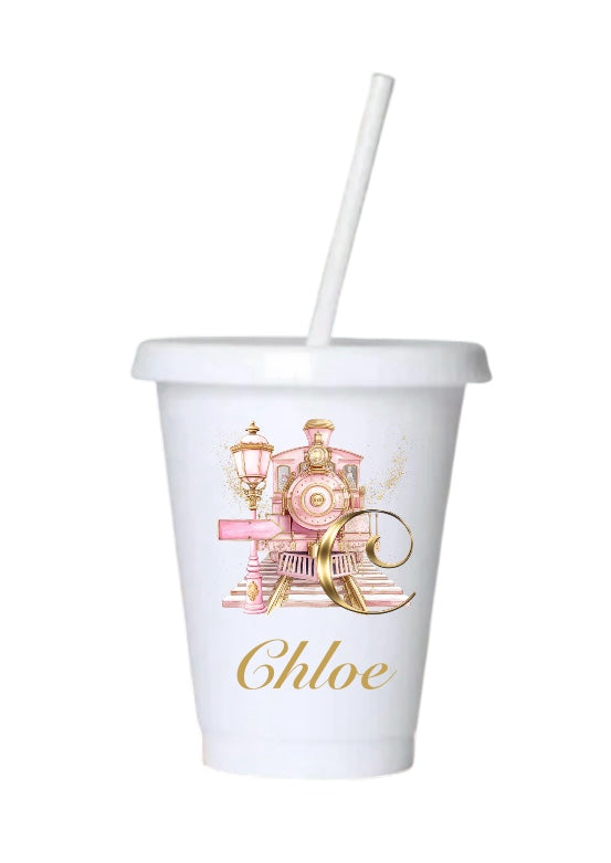 Personalised Polar Express Train 24oz cold cup