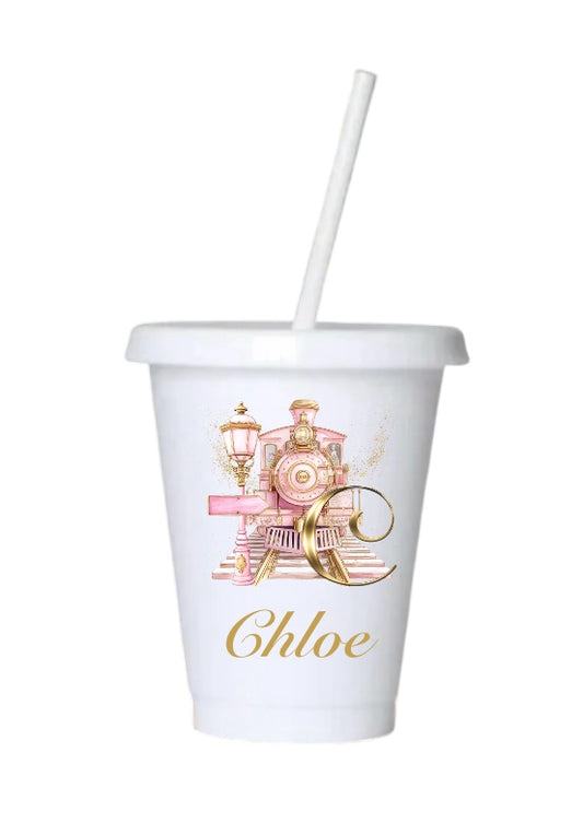 Personalised Polar Express Train 24oz cold cup