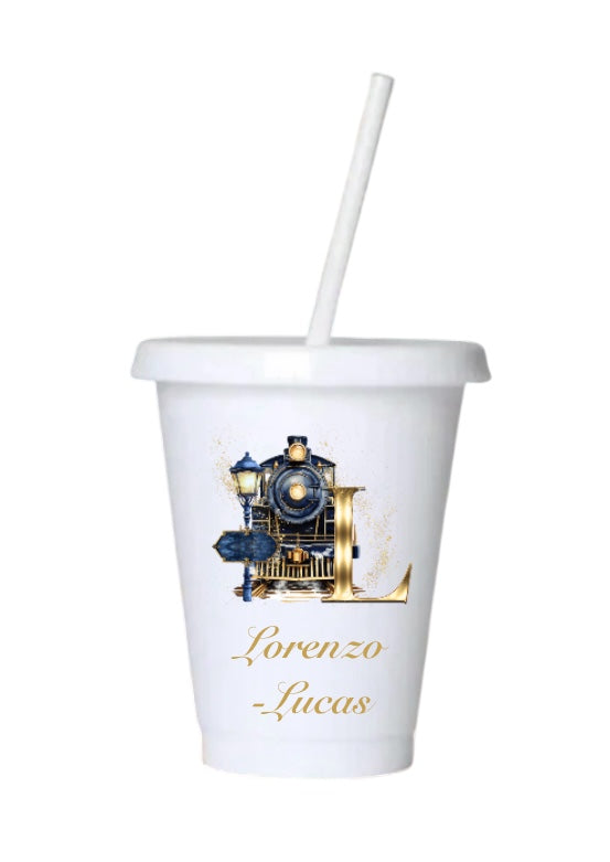 Personalised Polar Express Train 24oz cold cup
