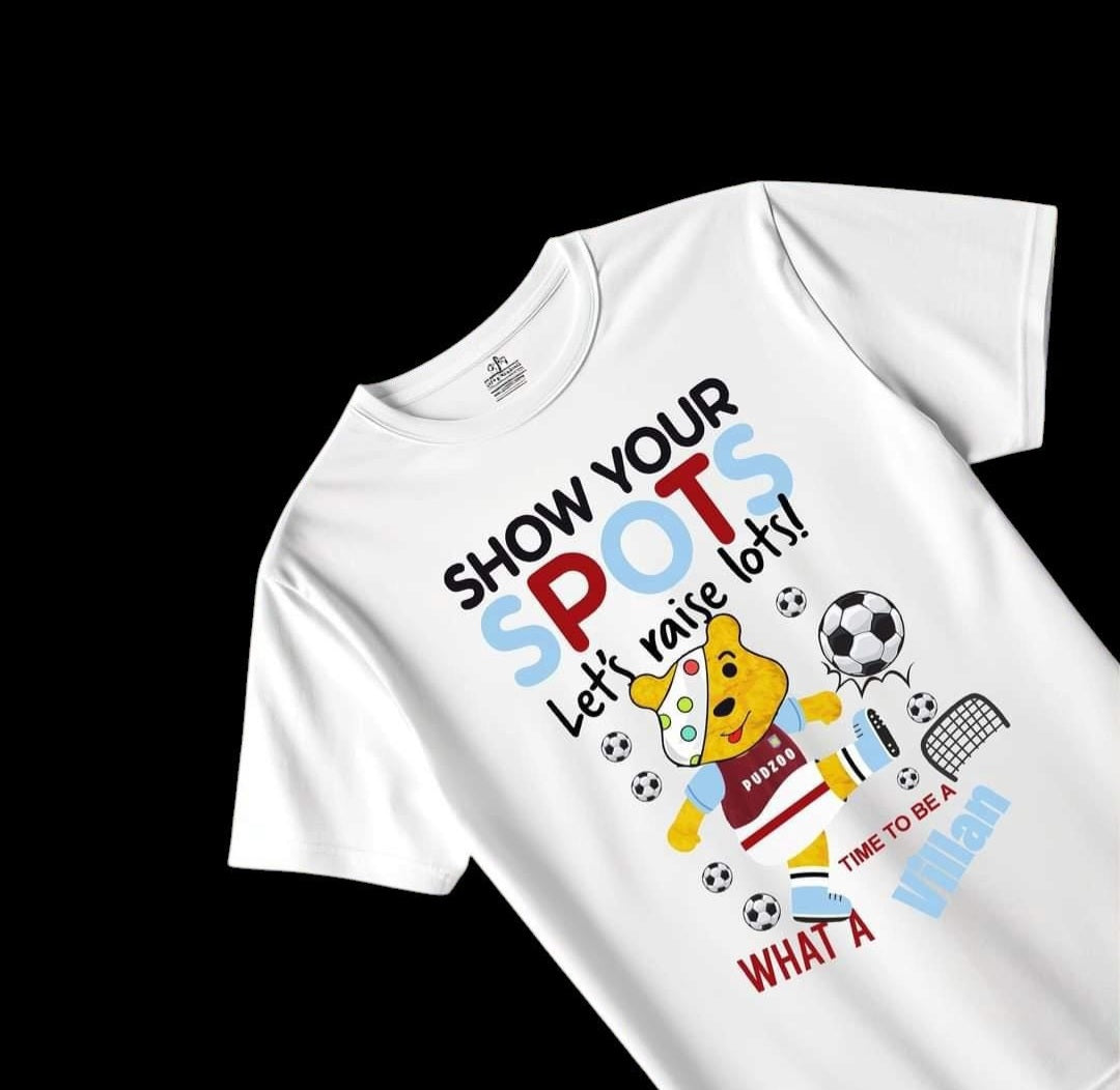 Personalised Children in need Aston Villa bear