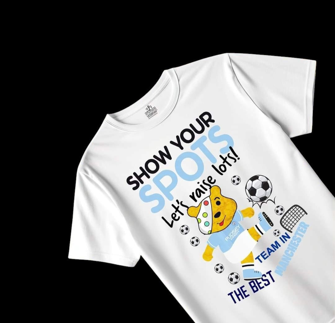 Personalised Children in need Manchester City bear
