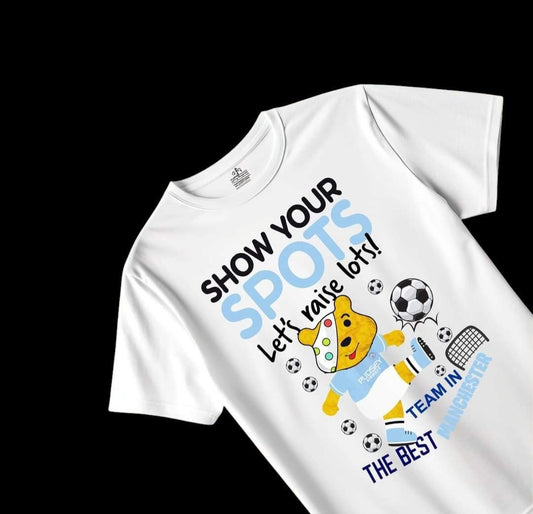 Personalised Children in need Manchester City bear
