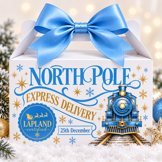Personalised North Pole Express Mini Gift Box – £4