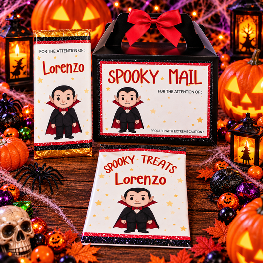 Personalised Vampire Spooky Treats Set – Full Set £8
