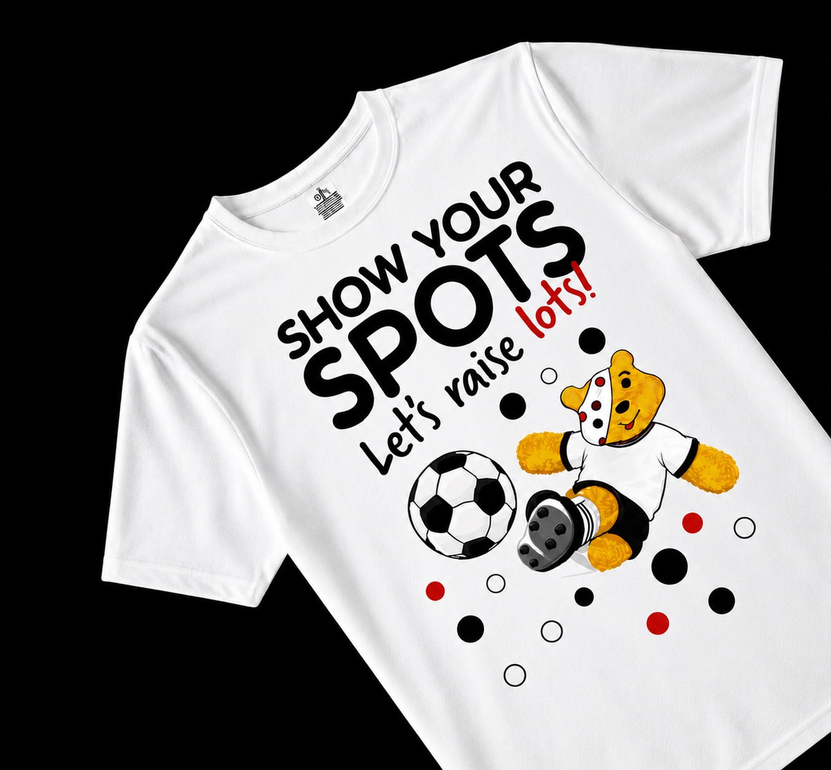 Children In Need Show Your Spots – Black & White Football