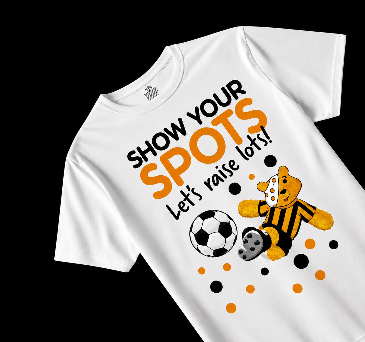 Children In Need Show Your Spots – Orange & Black Football