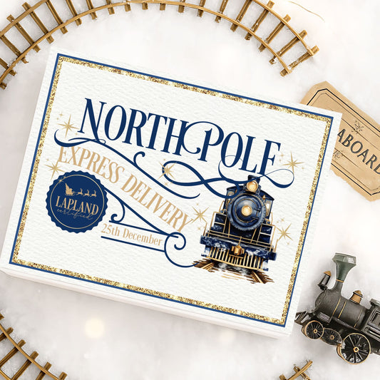 North Pole Express Delivery Christmas Eve Box Navy